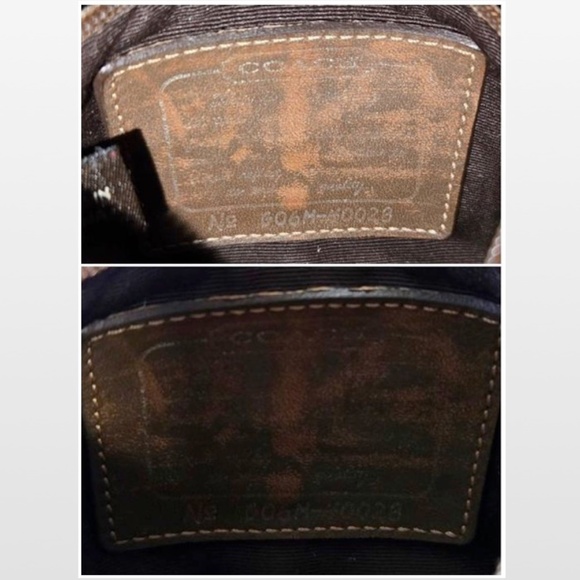 VTG Coach Coin Purse Wristlet Womens Small Signature C Logo Brown Canvas Gold - Picture 15 of 16